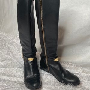 Michael Kors Black Leather Boots